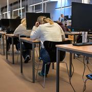 Bild från förra årets högskoleprov. 