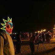 Arkivbild från Burning man.
