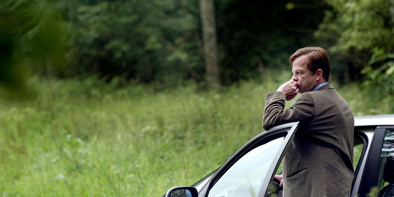 Arkivbild från filminspelningen av Wallanderboken ”Innan frosten”. Tagen 2004.