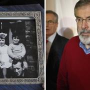 Jean McConville i ett gammalt familjefoto / Sinn Fein-ledaren Gerry Adams