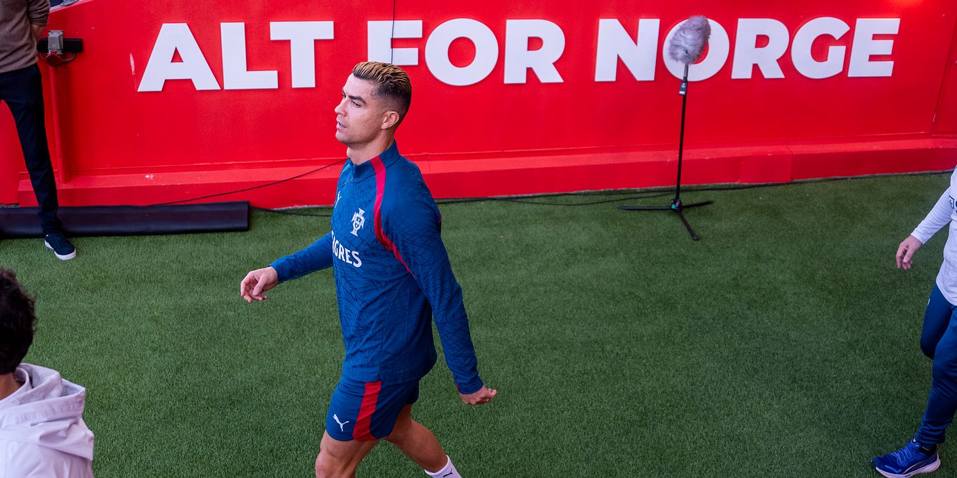 Cristiano Ronaldo i Oslo, 26 september.