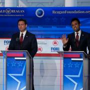 Nikki Haley, Ron DeSantis och Vivek Ramaswamy.