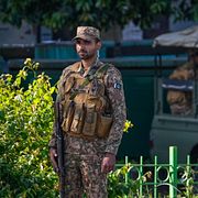 Arkivbild av en pakistansk soldat.