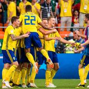 Sverige under fotbolls-VM i Ryssland. 