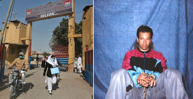 Bild från fängelset i Karach, Pakistan, där mannen satt fängslad/Daniel Pearl/Arkivbild TT