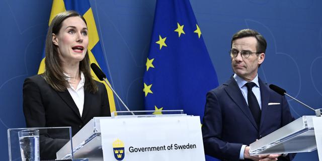 Kristersson Och Marin: Sveriges Och Finlands Nato-resa Fortsätter ”hand ...