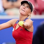 Caijsa Hennemann under tennisturneringen Nordea Open i Båstad.