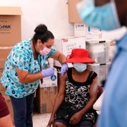 Vaccinering i Immokalee, Florida.