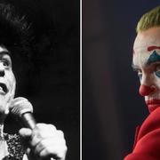 Gary Glitter (arkivbild), Joaquin Phoenix från filmen ”Joker”.