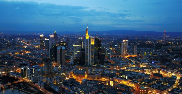 Frankfurts finanskvarter. Shutterstock