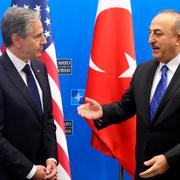 Blinken och Cavusoglu. Olivier Matthys / AP