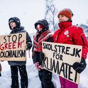 Greta Thunberg i Jokkmokk.