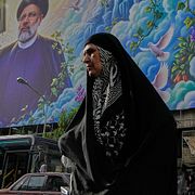 En kvinna i Teheran. Illustrationsbild.