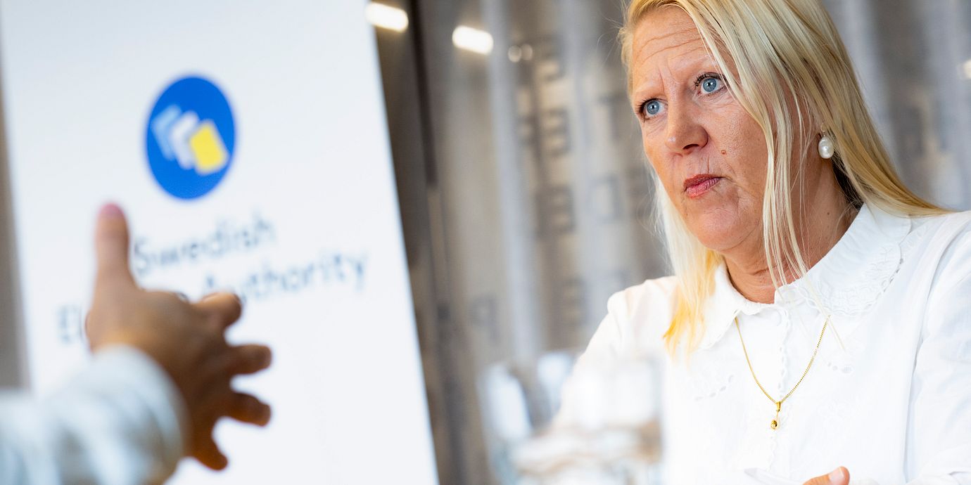 Arkivbild: Anna Nyqvist, kanslichef vid Valmyndigheten i Solna.