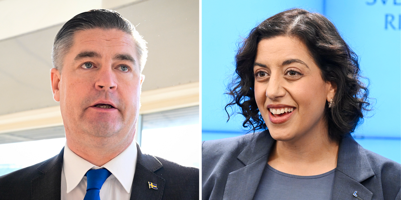 SD:s ekonomisk-politiske talesperson Oscar Sjöstedt och L-ledaren Simona Mohamsson. Arkivbilder.