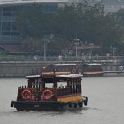 Tjock smog i Singapore.