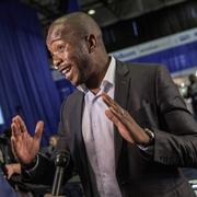 Oppositionspolitikern Mmusi Maimane, partiledare för Democratic Alliance