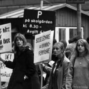 Från Grupp 8-demonstration 1972.