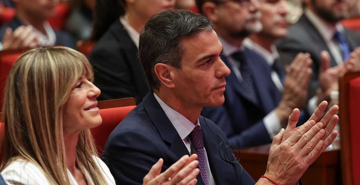 Begoña Gómez och hennes man, premiärminister Pedro Sánchez.