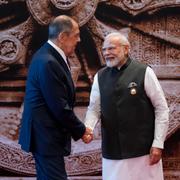 Lavrov och Indiens premiärminister Narendra Modi.