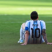 Lionel Messi pustar ut efter finalförlusten mot Spanien i VM.