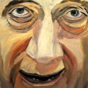 Israels tidigare premiärminister Ehud Olmert i Bushs tolkning.
