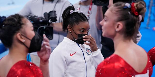 Arkivbild: Simone Biles.  Gregory Bull / TT NYHETSBYRÅN