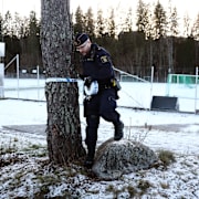 Bild från polisinsats 27 december. 