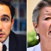 Ardalan Shekarabi/Ylva Johansson. Arkivbilder.