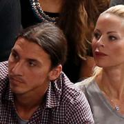 Arkivbild Zlatan Ibrahimovic och Helena Seger.