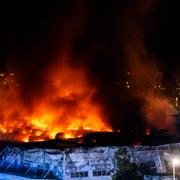Bild från gårdagens brand.