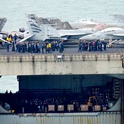 USS Abraham Lincoln.