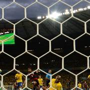 Brasilien förlorade mot Tyskland med 7-1.