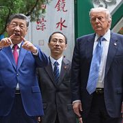 USA:s president Donald Trump med Kinas president Xi Jinping.