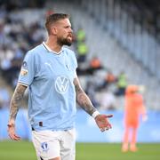 Malmös lagkapten Pontus Jansson under en match i Allsvenskan i maj. 