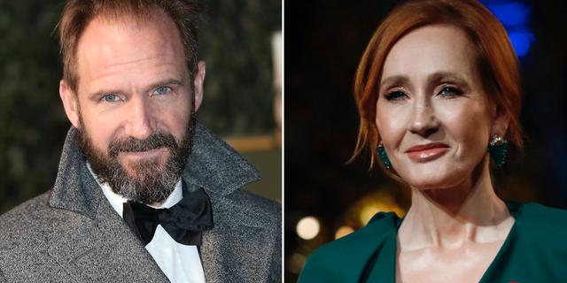 Arkivbilder: Ralph Fiennes, JK Rowling TT