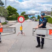 Gränsen mellan Schweiz och Frankrike.