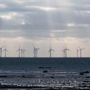 Havsbaserad vindkraft i Öresund mellan Sverige och Danmark. 