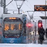 Tvärbanan vid Solna station, arkivbild.