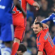 Zlatan Ibrahimovic fick rött kort förra året på Stamford Bridge i London.