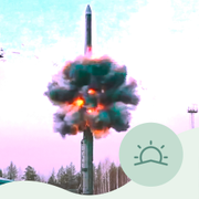 Ett test av en rysk ballistisk robot 2024. Att teknik som skulle kunna användas till kärnvapen testas är inte ovanligt, men provsprängningar av själva vapnen har inte utförts utanför Nordkorea sedan mitten av 90-talet. 