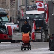 Onsdagens protester i Ottawa.