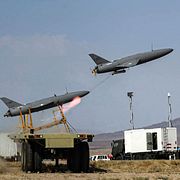 Iranska drönare under en militärövning. Bilderna är från 2023 och har släppts av den iranska militären.
