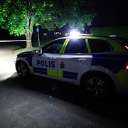 Polisen under en utryckning i ett annat ärende. Arkivbild.