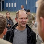 Jeppe Bruus under ett besök på Grönland.