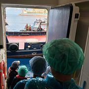 Passagerare lämnade fartyget i Teneriffa under gårdagen.