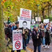 Protest against both covid restrictions and central bank digital currency 