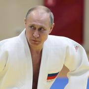 Putin tränar judo, 2019.