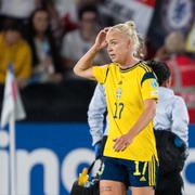 Caroline Seger efter matchen. 