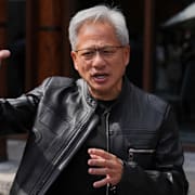 Sam Altman och Jensen Huang. 